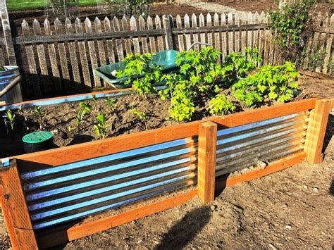 making planter box with corrugated metal|galvanized metal garden beds.